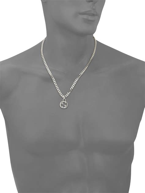 necklaces gucci|gucci necklace men.